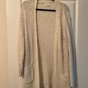 White long cardigan, size medium